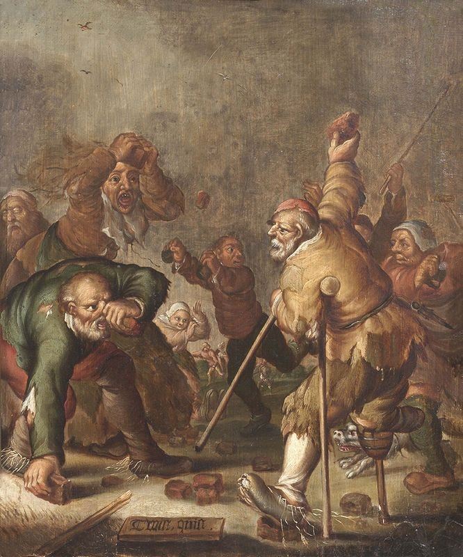 Adriaen P. Van De Venne (bottega Di) - Rissa tra Pitocchi