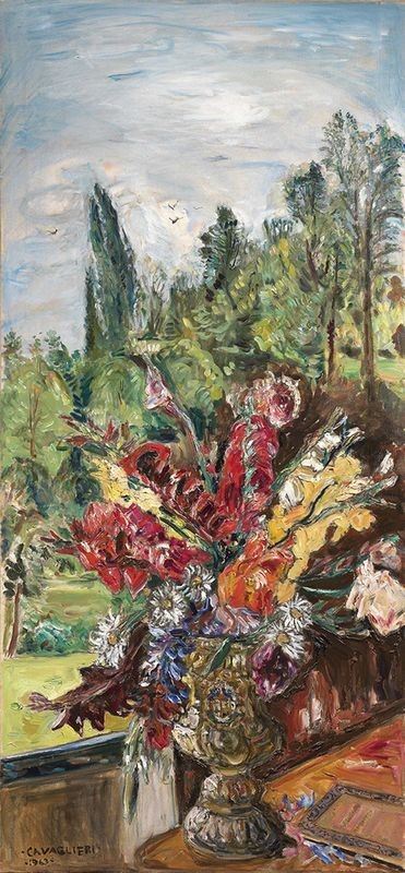 Mario Cavaglieri - Grand Bouquet De Glaïeuls