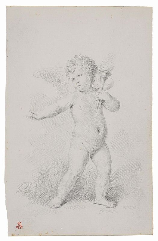 Pompeo Gerolamo Batoni (cerchia Di) - Eros con Face
