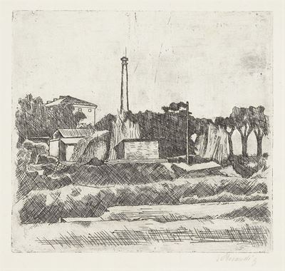 Paesaggio con la Ciminiera (sobborghi di Bologna)