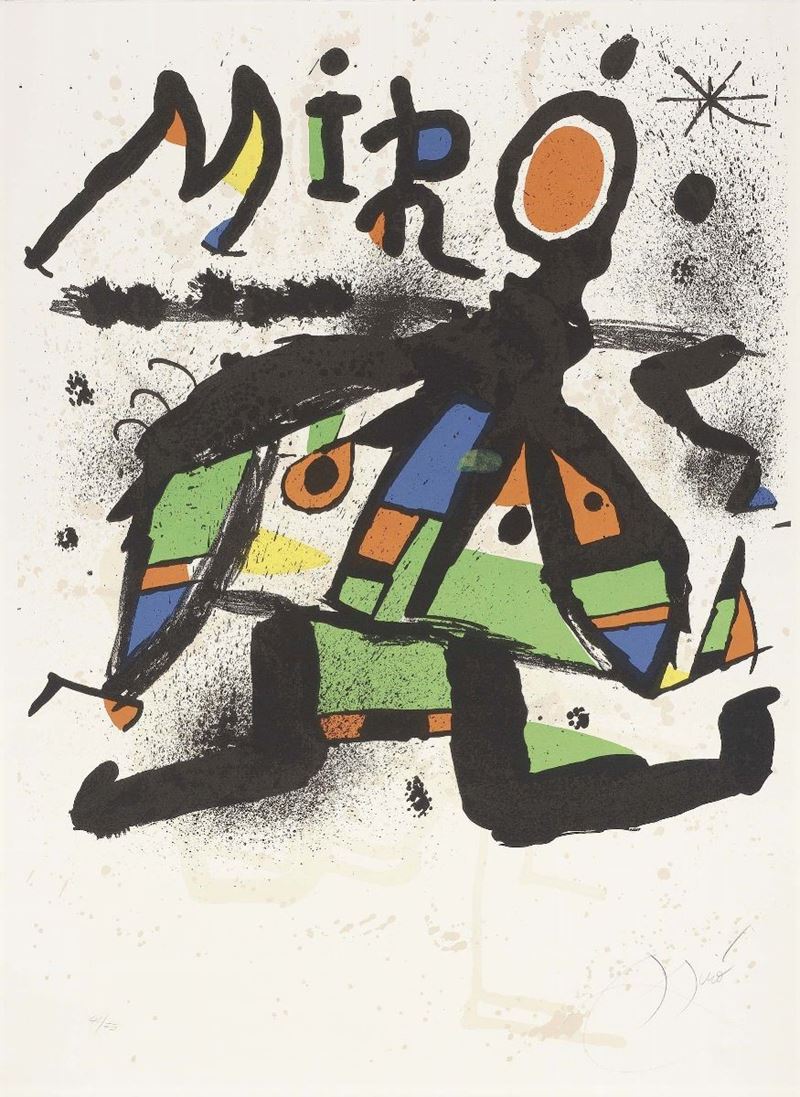 Manifesto per L'esposizione «miró»