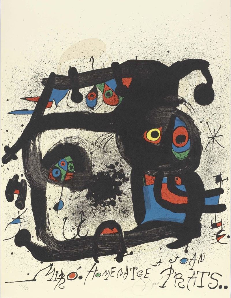 Joan Miró - Manifesto per L'esposizione «homenatge a Joan Prats»
