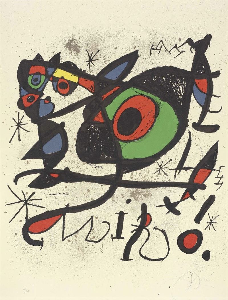 Joan Miró - Manifesto per L'esposizione «sobreteixims i Escultures»