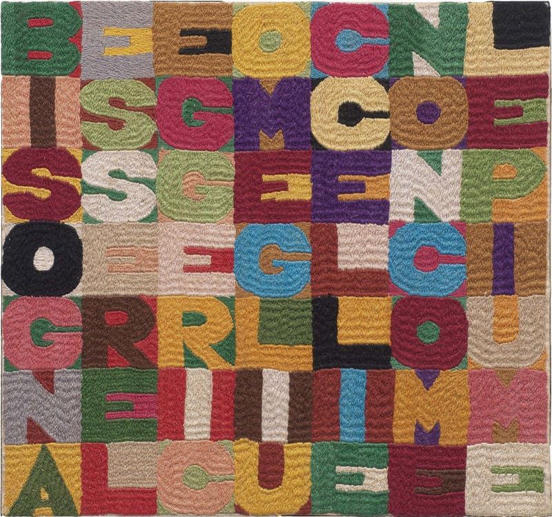 Alighiero Boetti - Bisogna Essere Leggeri Come gli Uccelli e Non Come le Piume
