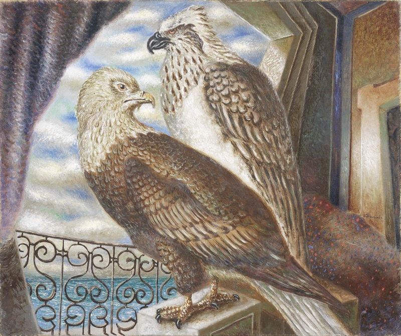 Alberto Savinio - «gardiens Du Port» o «gardiens D'étoiles»