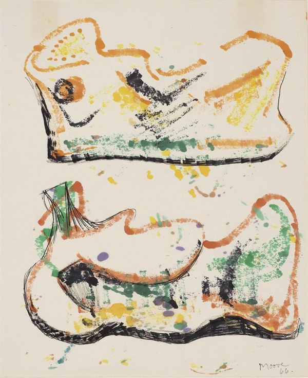 Henry Moore - Two Reclining Figures