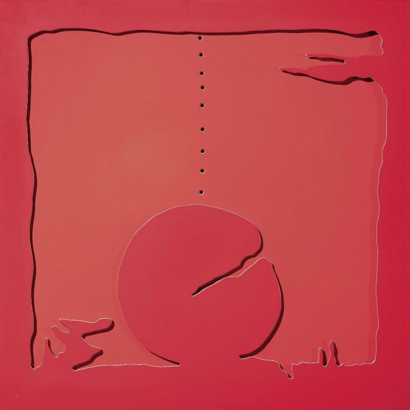 Lucio Fontana - Concetto Spaziale - Teatrino (rosso)