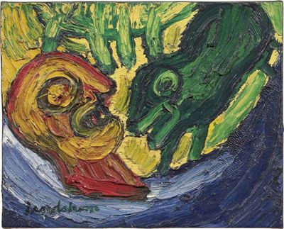 L'homme Au Chien Vert