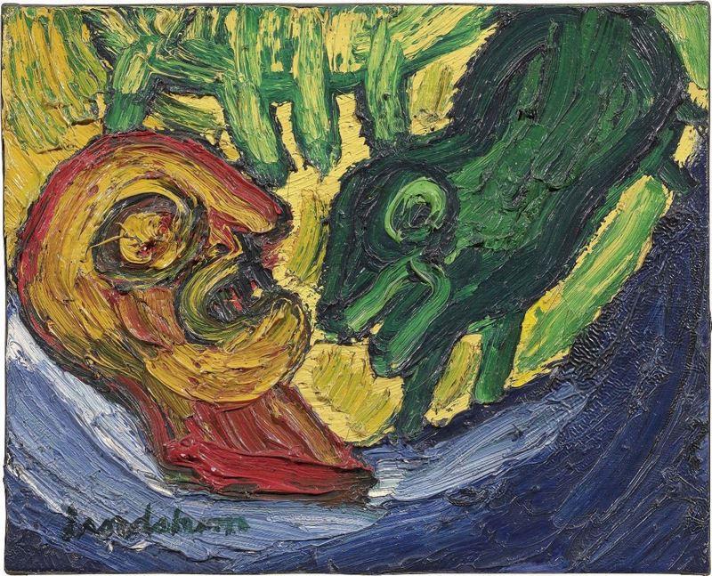 Bengt lindströM - L'homme Au Chien Vert