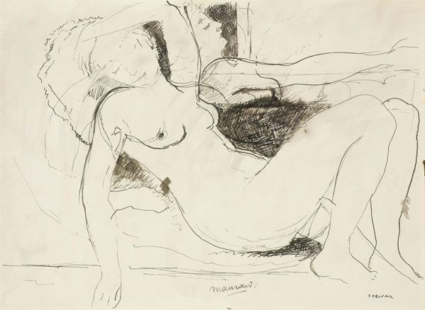 Paul Delvaux - Venus endormié