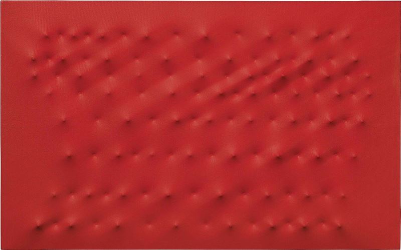Enrico Castellani - Superficie Rossa