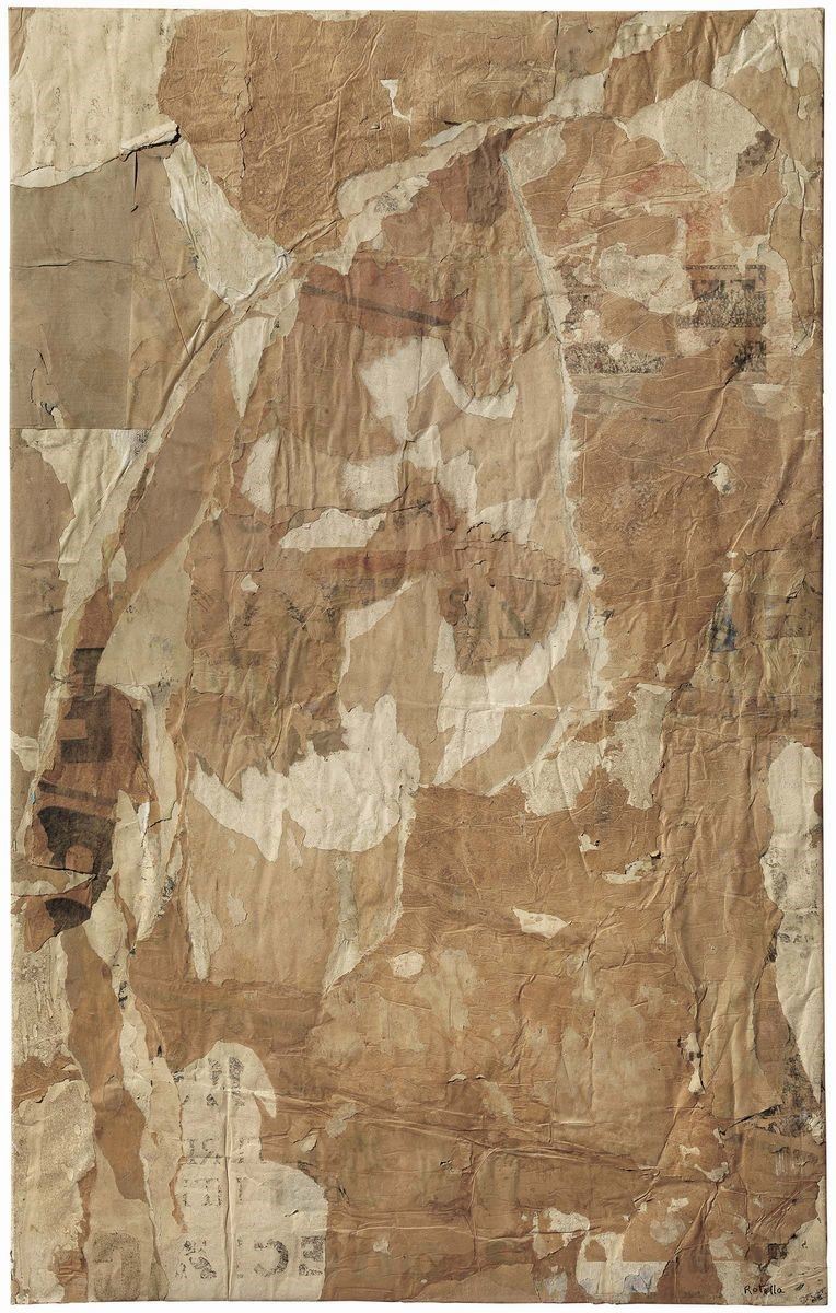 Mimmo Rotella - Senza Titolo