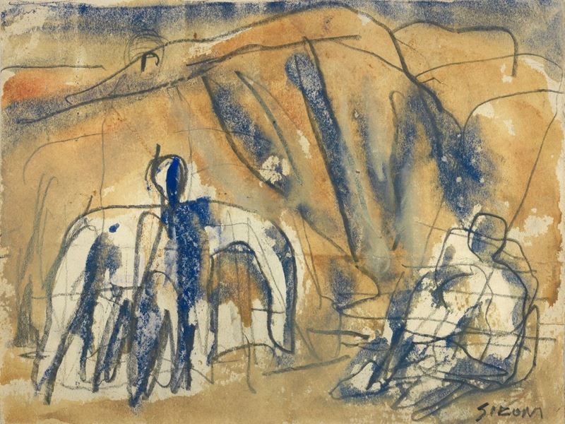 Mario Sironi - Paesaggio con Figure