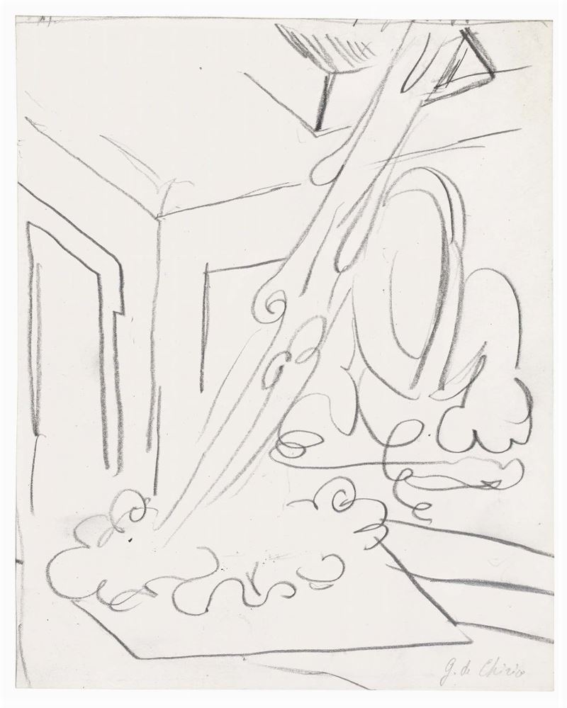Giorgio De Chirico - Sole in un Interno con Invasione D'acqua