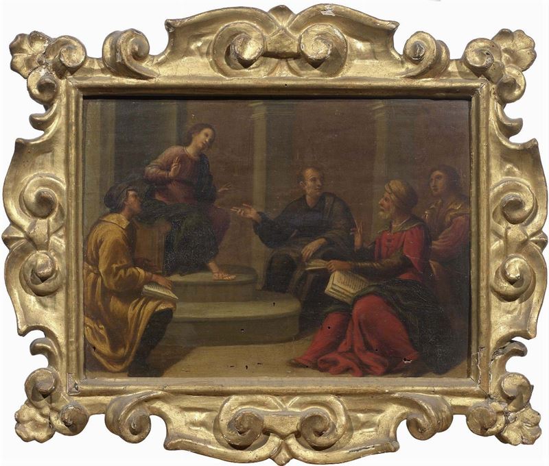 Scuola Bolognese Inizio del XVII Secolo - Sei Dipinti Raffiguranti «scene della Vita di Cristo e ...