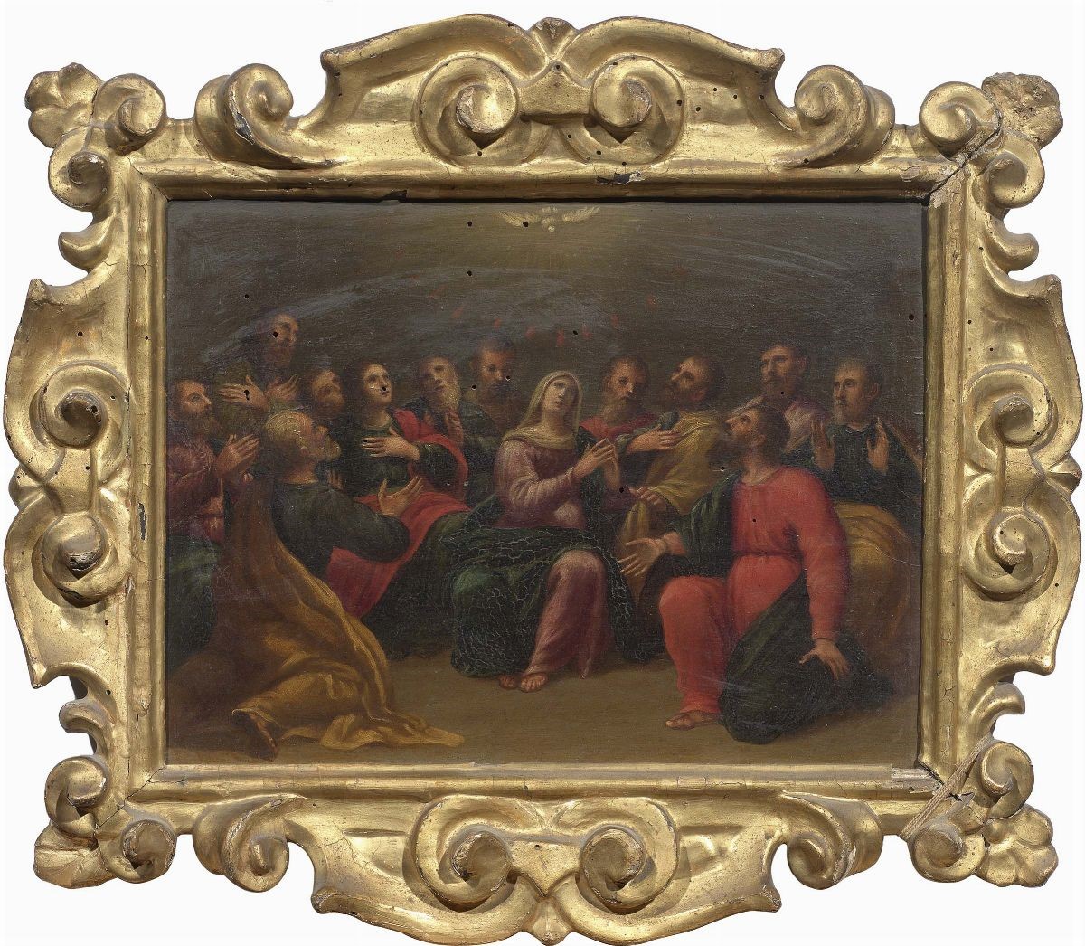 Scuola Bolognese Inizio del XVII Secolo - Sei Dipinti Raffiguranti «scene della Vita di Cristo e ...