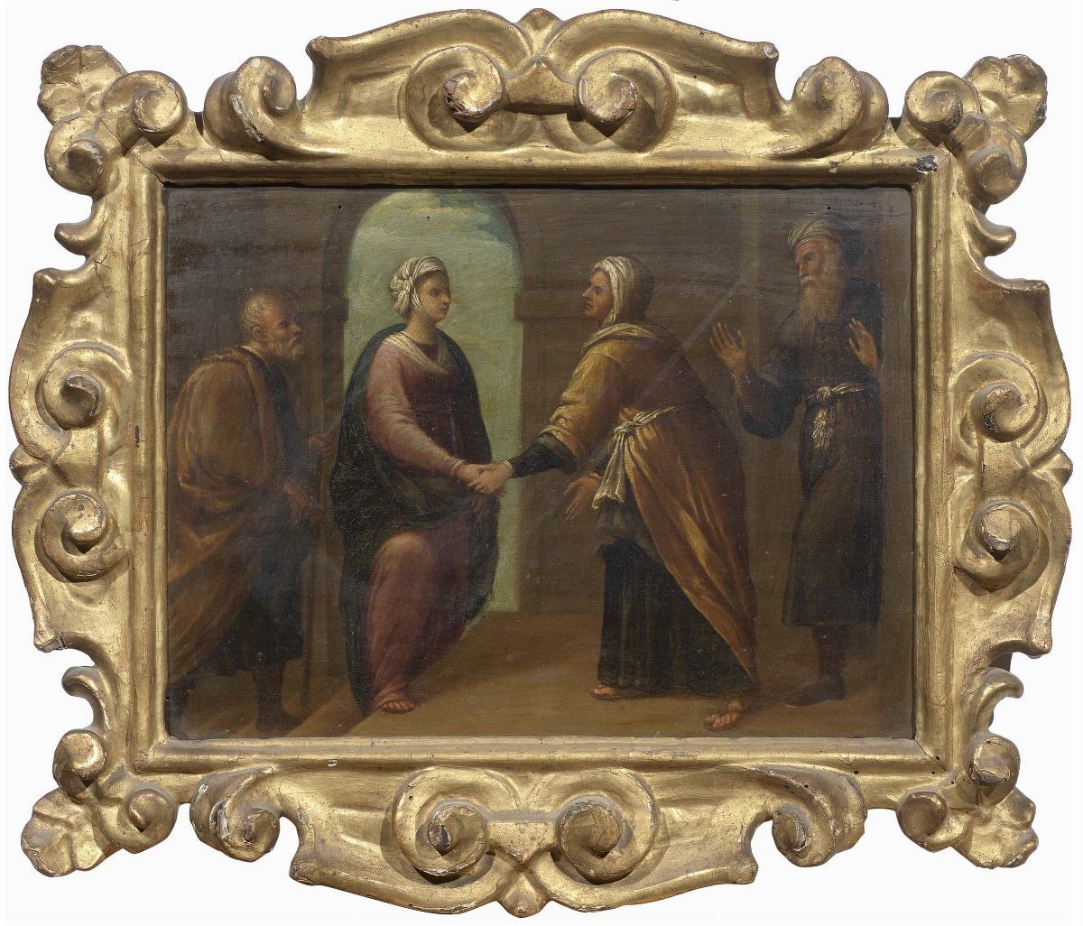 Scuola Bolognese Inizio del XVII Secolo - Sei Dipinti Raffiguranti «scene della Vita di Cristo e ...