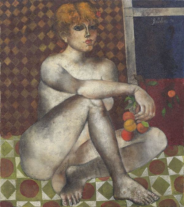 Franco Gentilini - Nudo con le arance
