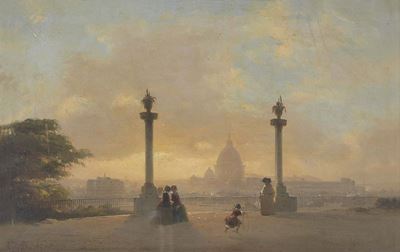 Veduta di Roma dal Pincio