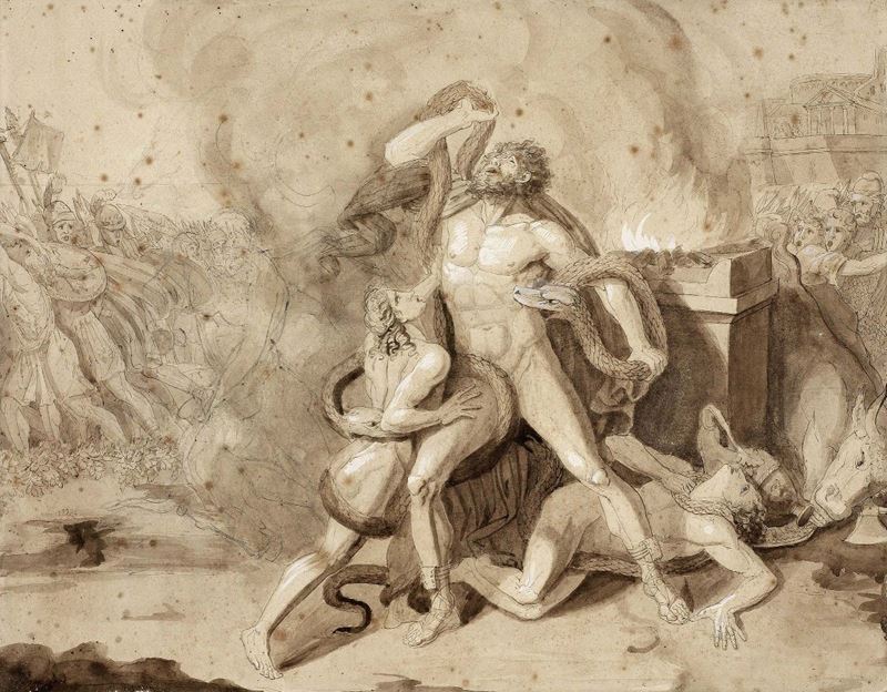 Due Disegni Neoclassici su Carta del XVIII Secolo