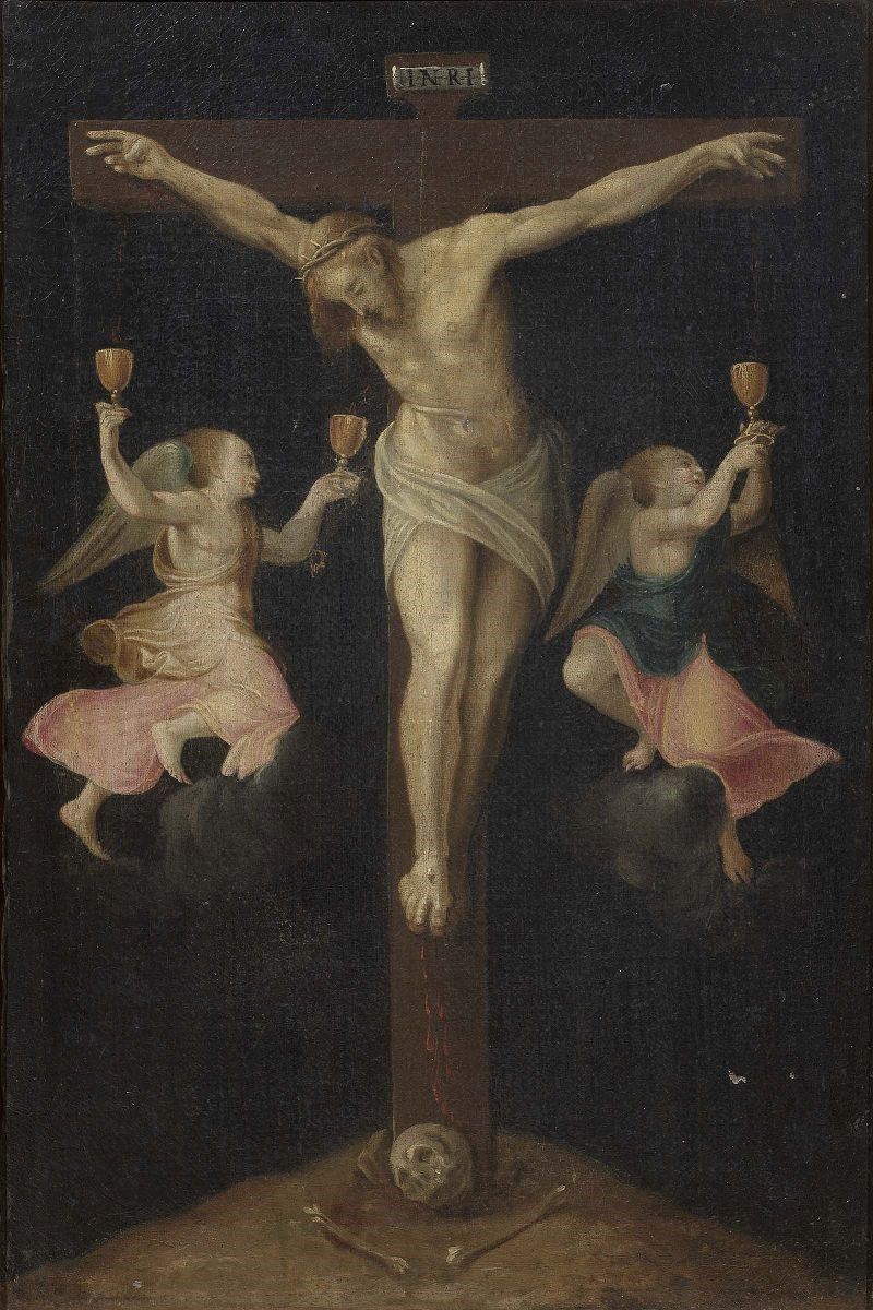 Scuola Bolognese del XVI Secolo - Crocifissione