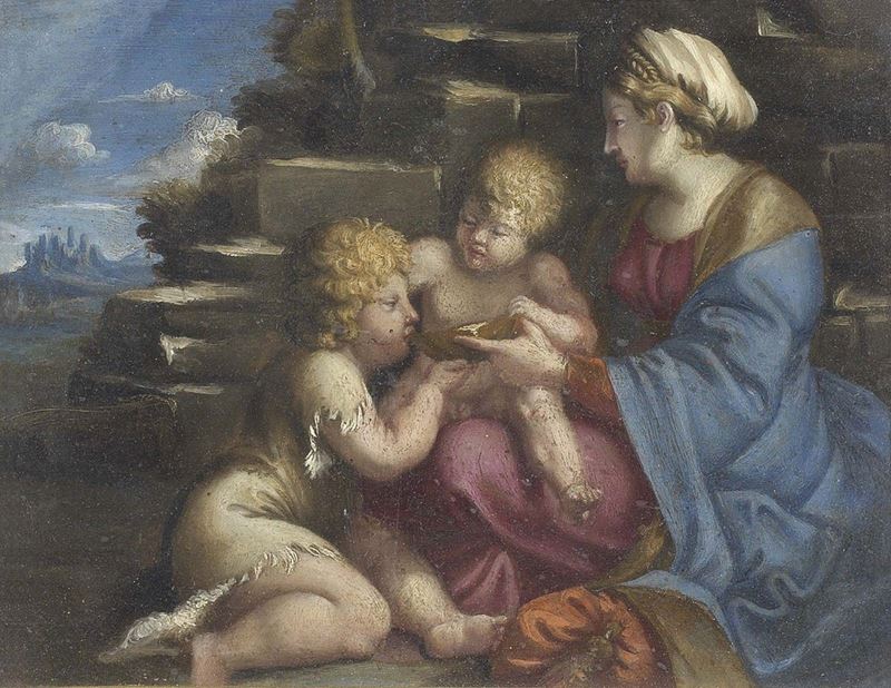 Agostino Carracci (bottega Di) - Madonna della Tazza