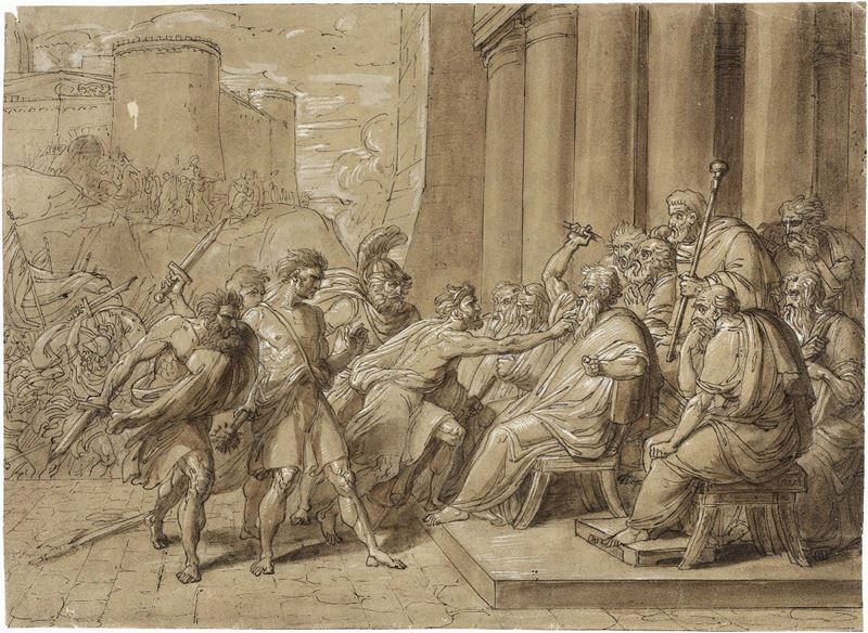 Lotto di Quattro Disegni su Carta