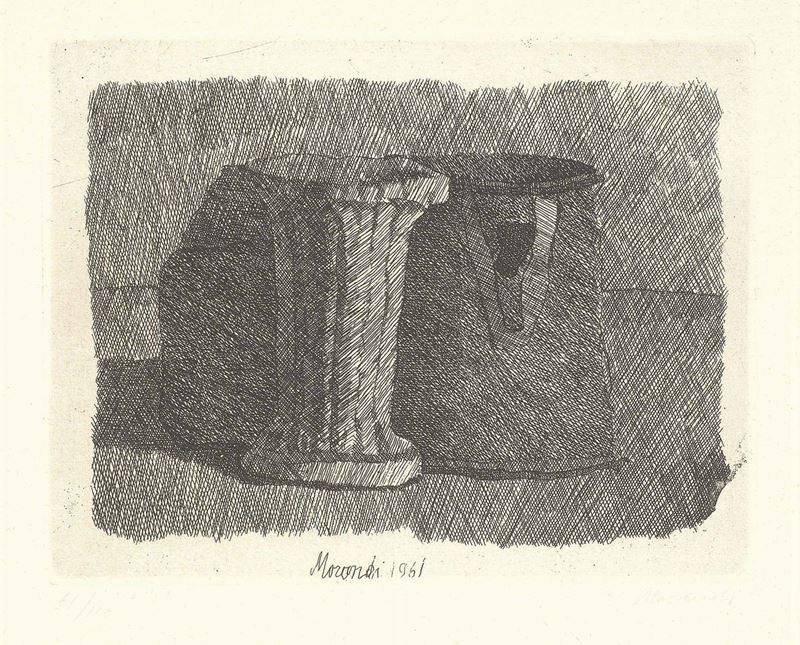 Giorgio Morandi - Piccola Natura Morta con Tre Oggetti