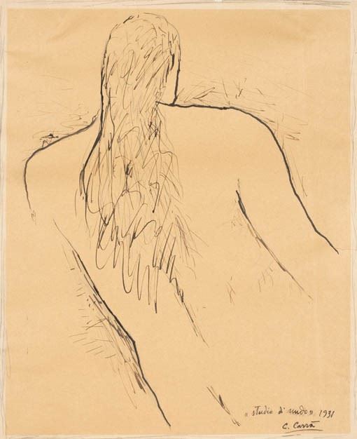 Carlo Carrà - Studio di Nudo