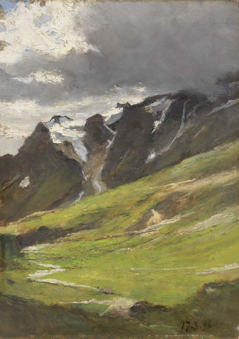 Lorenzo Delleani - Paesaggio Montano