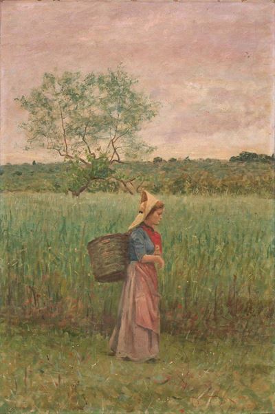 Contadina nel Paesaggio