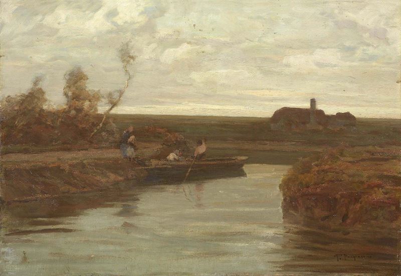 Pietro Fragiacomo - Paesaggio Lacustre