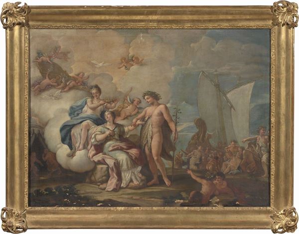 Scuola francese del XVIII secolo - «Arianna e Bacco» e «Giudizio di Paride»