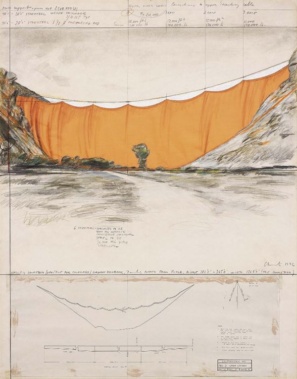 Christo - Valley Courtain (Project for Colorado)