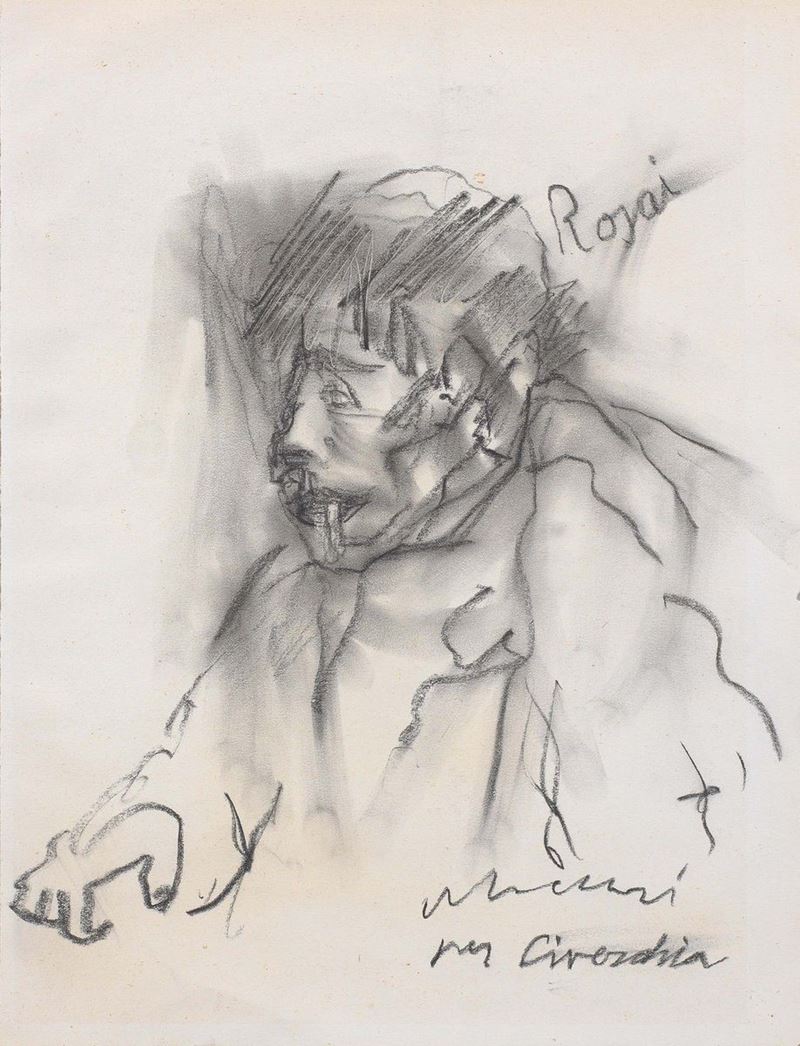 Mino Maccari - Ritratto di Ottone Rosai