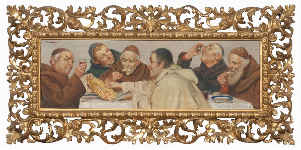 Pietro Torrini - Due Dipinti a Soggetto «frati»