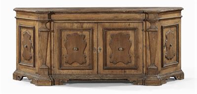 Credenza Scantonata in Legno di Noce