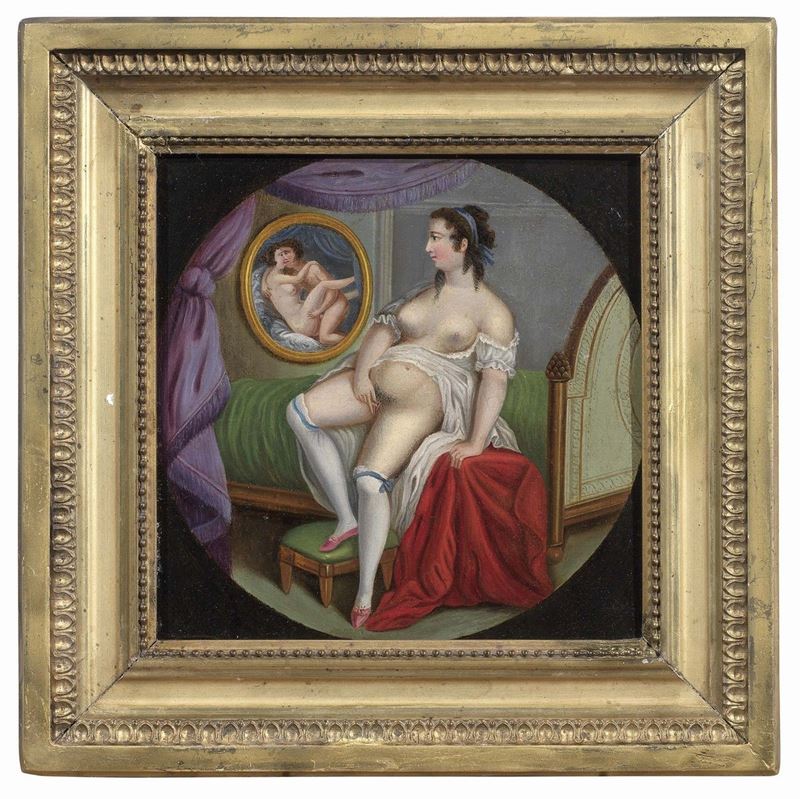 Ignoto del XIX Secolo - Scena Erotica