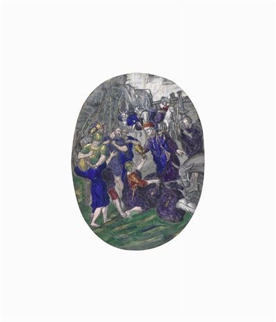 Placca in Smalto di Limoges