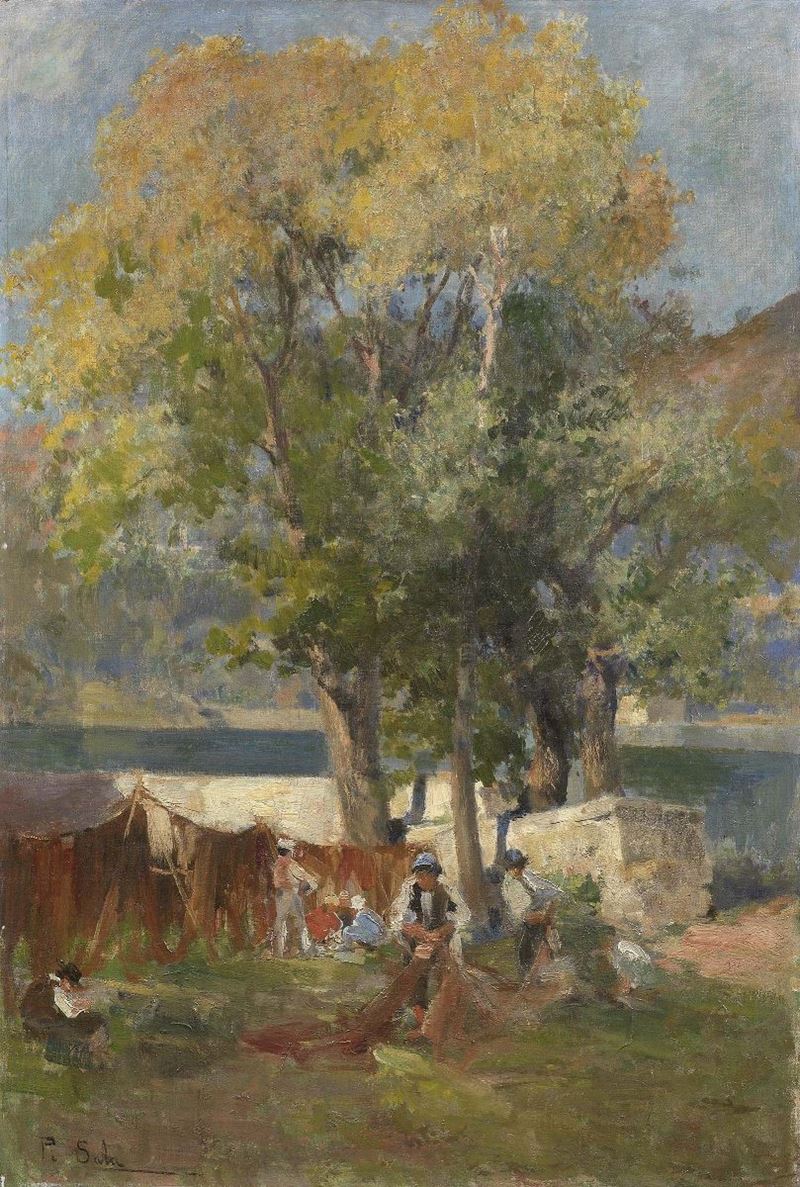 Paolo Sala - Pescatori sul Lago Maggiore