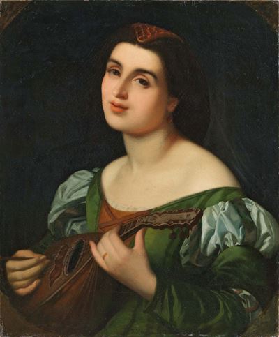 Suonatrice di Liuto
