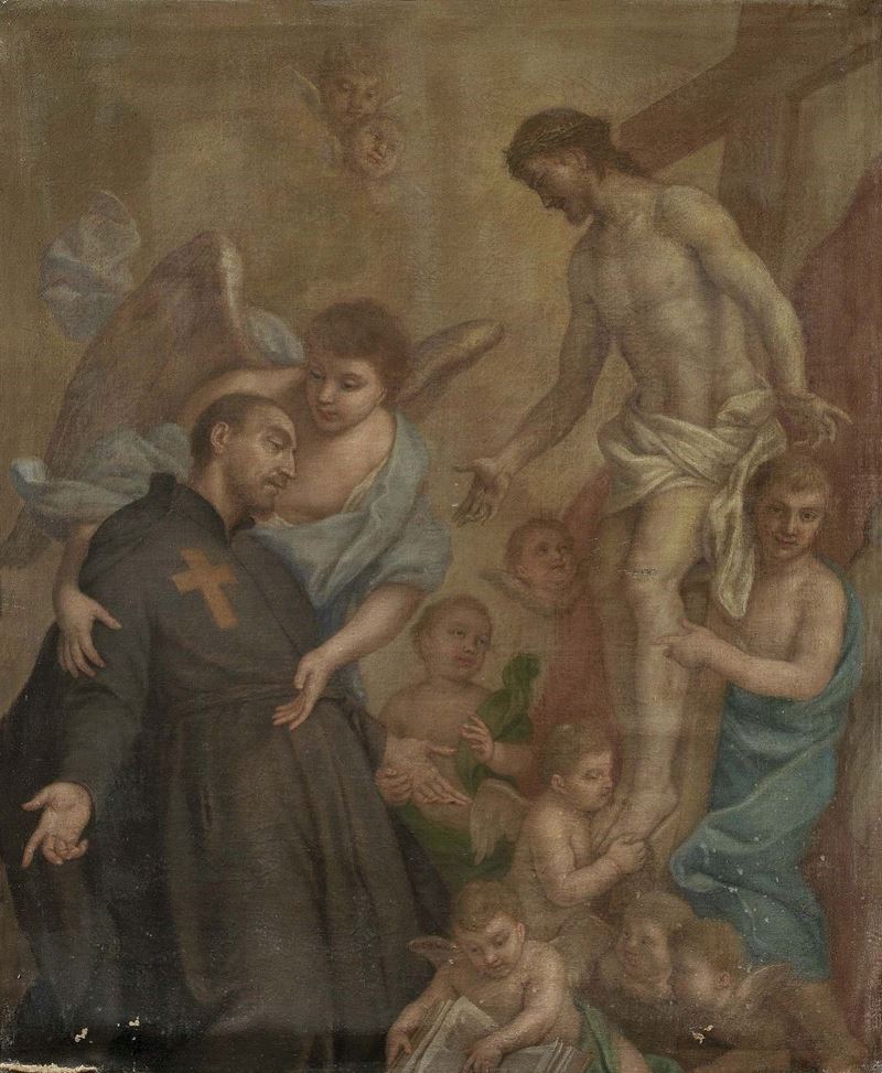 Scuola Italia Meridionale del XVIII Secolo - Adorazione della Croce
