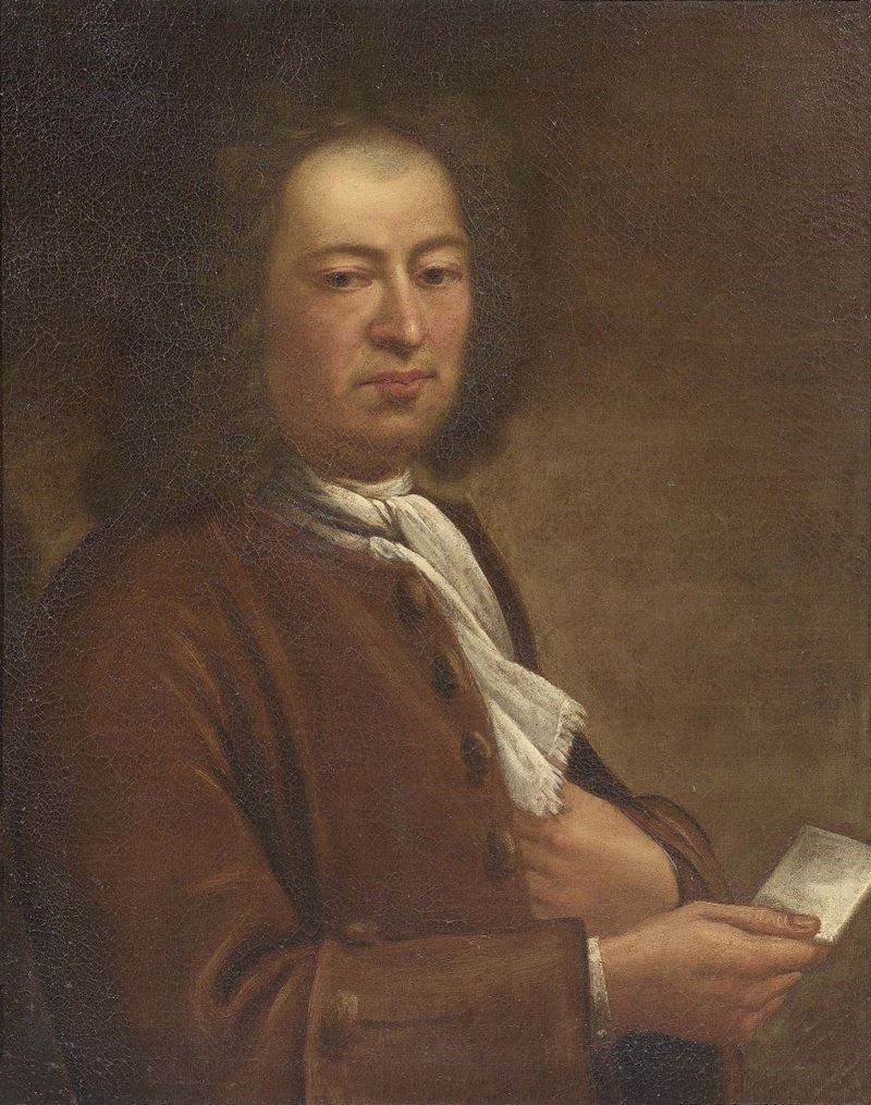Salomon Adler (attr. A) - Ritratto di Nobiluomo con Lettera