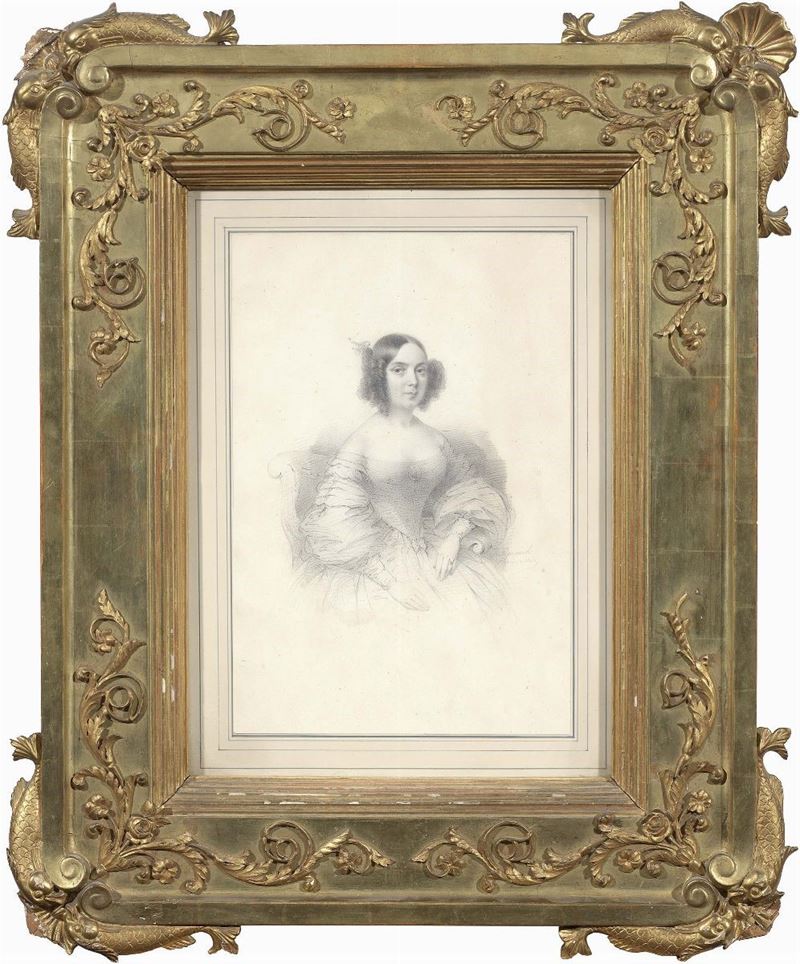 Ignoto del XIX Secolo - Ritratto di Gentildonna