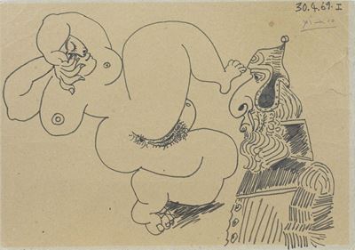 Femme Nue Et Guerrier