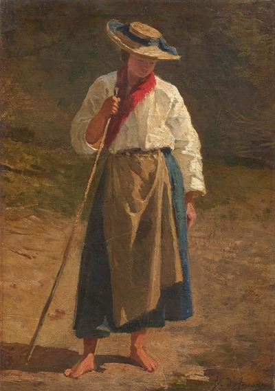 Contadina nel Paesaggio
