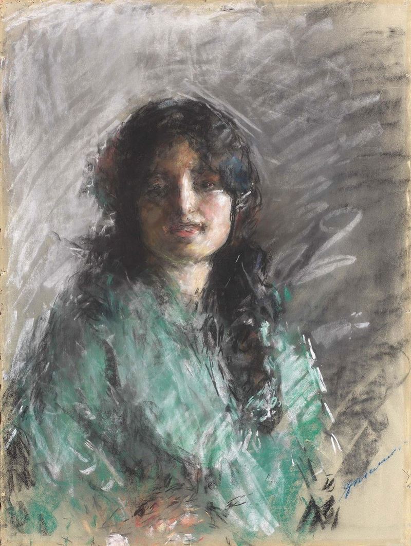 Antonio Mancini - Giovane Donna