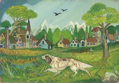 Paesaggio con Cane