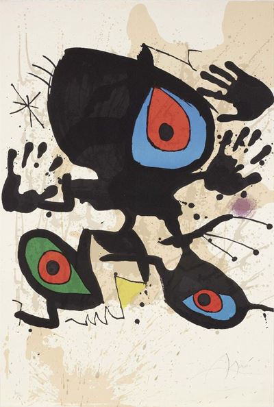 Manifesto per L'esposizione «homage To Miró»