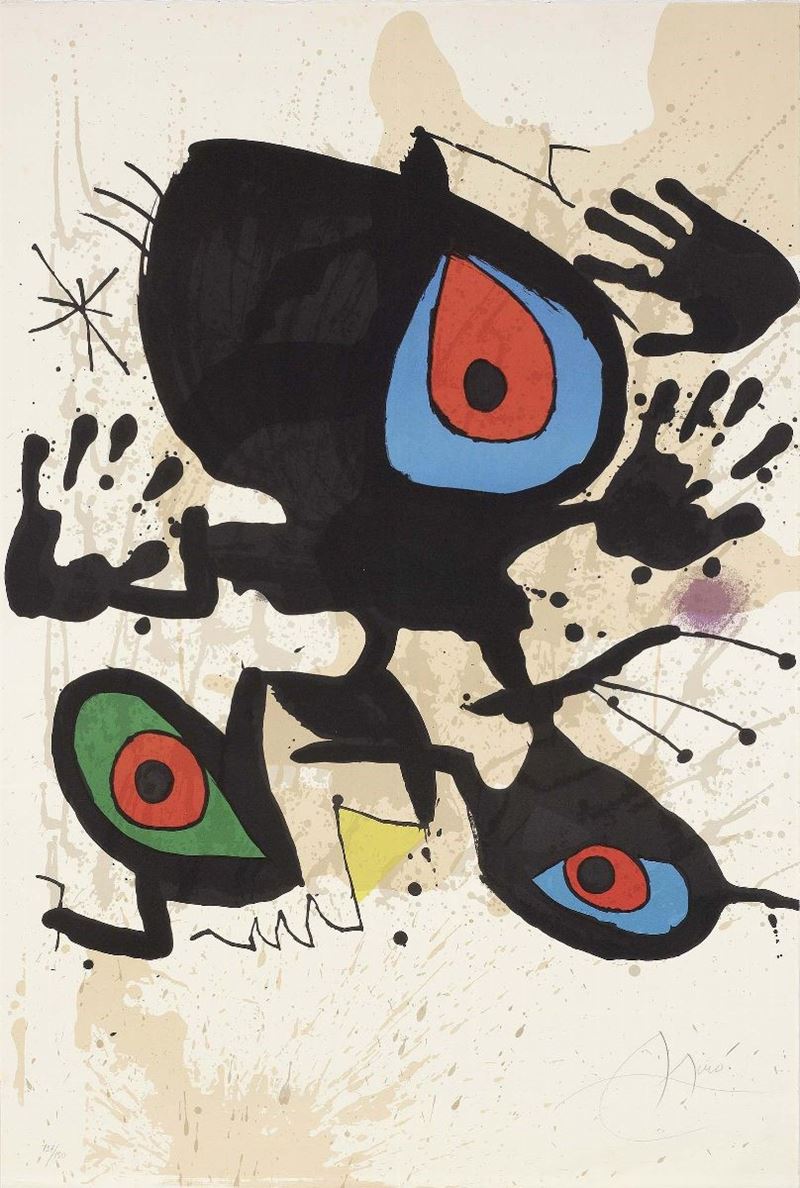Manifesto per L'esposizione «homage To Miró»